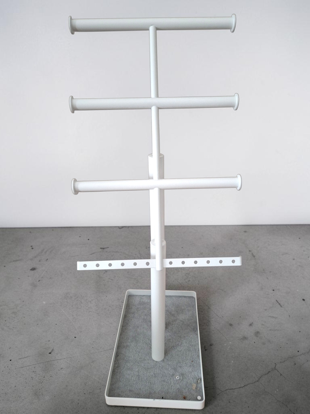 White Jewelry & Earring Stand Display!